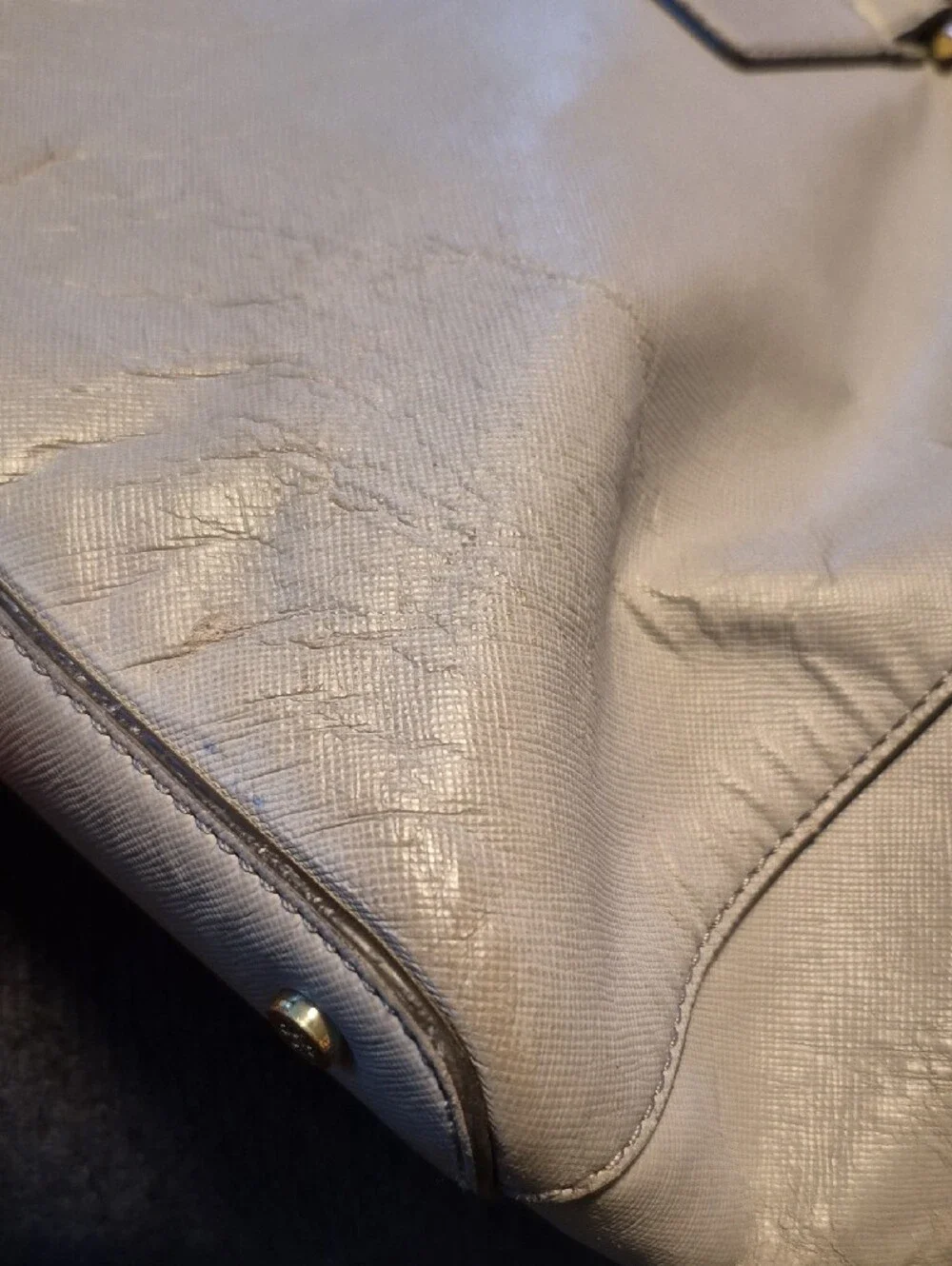 Tory Burch Light Beige Leather Satchel